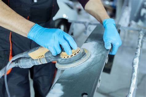 sanding metal by hand